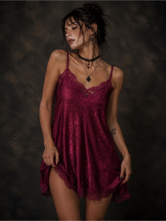 Victoria's Secret Other - Vintage Gold Label Victoria’s Secret Satin Jacquard Slip Dress Luxe Y2K Nightie